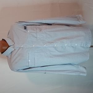 Columbia PFG Super Tamiami size Large shirt blue/white